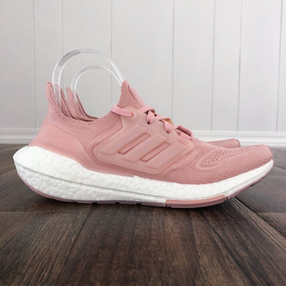 Adidas Ultraboost 22 Running Shoe Sneaker Knit GX5592 Size 7 Wonder Mauve Pink